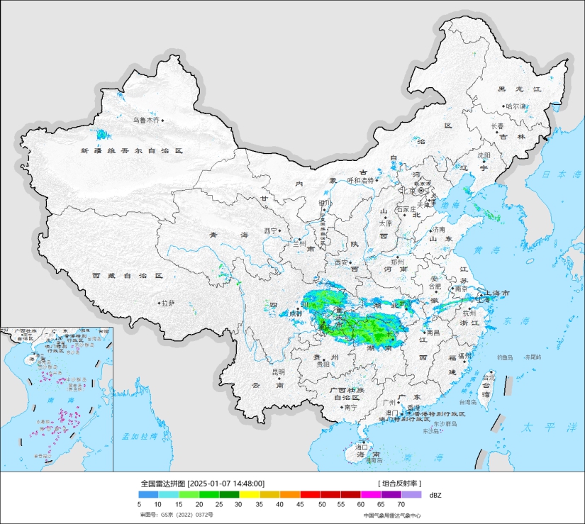 2025年南方首轮大范围雨雪来了 主要降雪时段集中在这两天